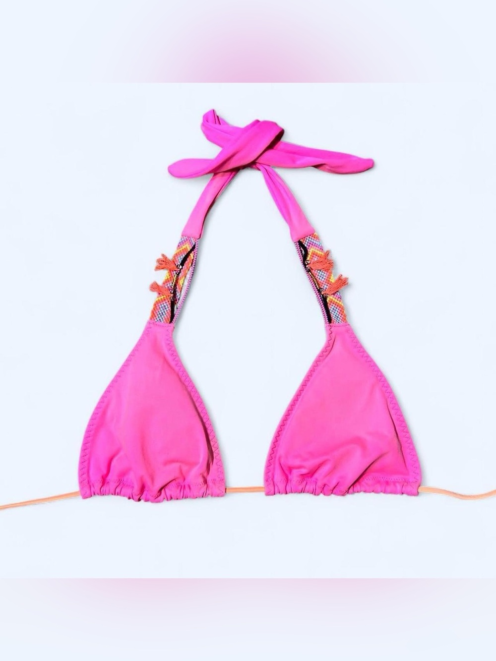 Y2K Boho Pink Bikini Top!